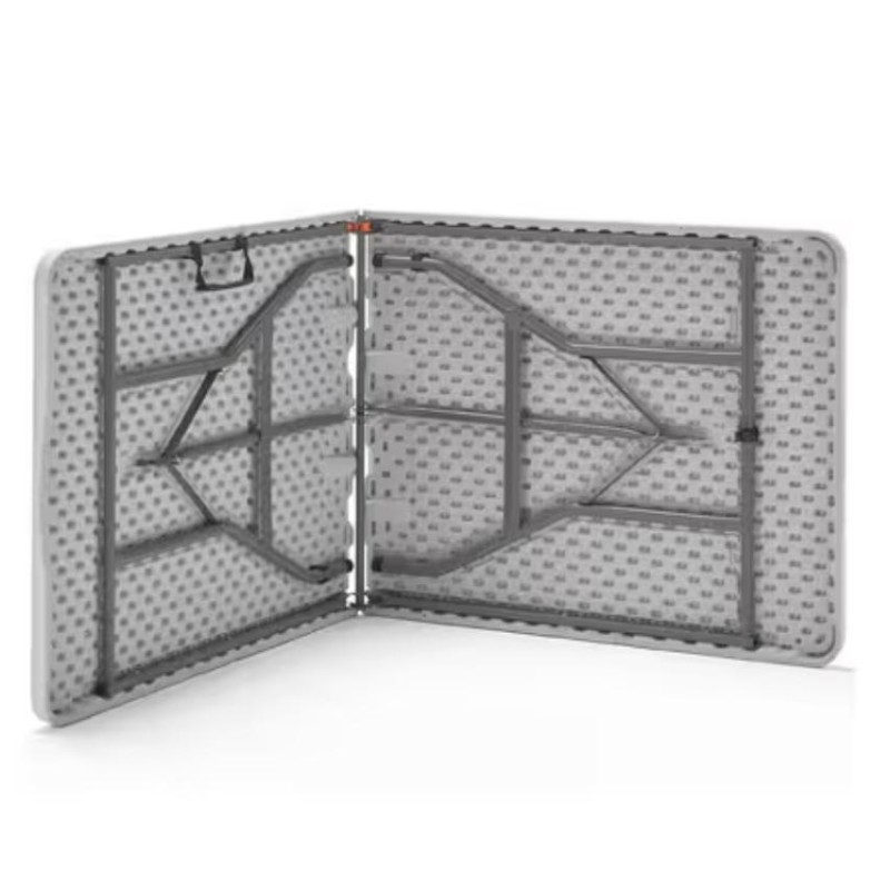 ORION91 - MESA PLEGABLE BLANCA, RECTANGULAR 1,8m, GARDEN HOUSE GARAGE 91