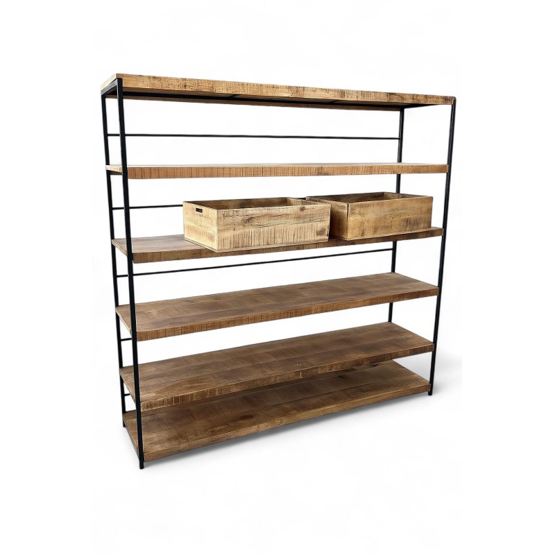 Orion91 - Maisons Du Monde, ESTANTERIA INDUSTRIAL CLARION, En Madera y Acero