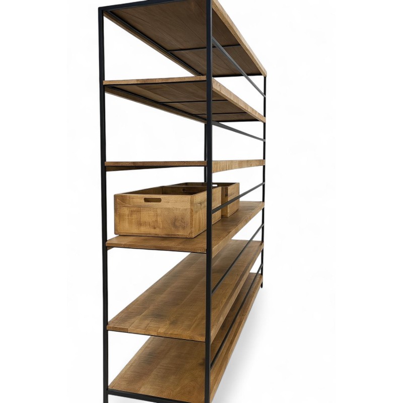 Orion91 - Maisons Du Monde, ESTANTERIA INDUSTRIAL CLARION, En Madera y Acero