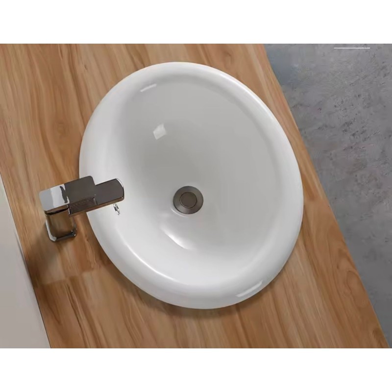 ORION91 -Lavabo encimera recto 61x46x18 cm Blanco
