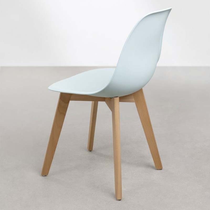 ORION91 Silla ARA Color (VARIOS COLORES) y Patas Haya 46x55x83 cm Comedor Oficina Salón Teletrabajo Cocina – SpazioLuzio