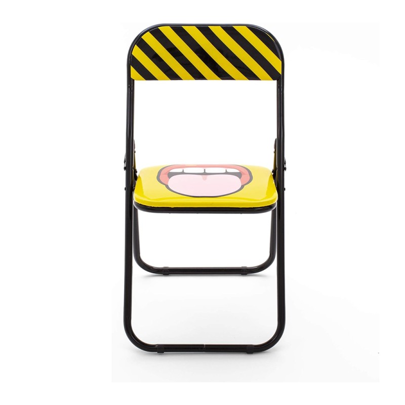 ORION91 Silla Plegable POP ART - Color (VARIOS COLORES) Negro 43x 43x 78,74 cm - SpazioLuzio