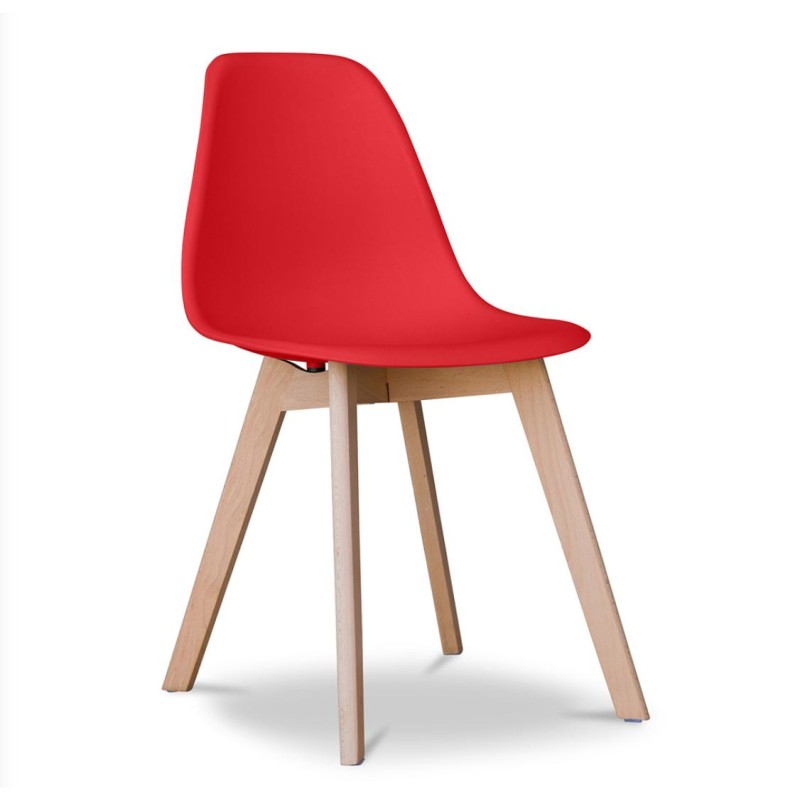 ORION91 Silla ARA Color (VARIOS COLORES) Patas Haya 46x55x83 cm Comedor Oficina Salón Teletrabajo Cocina – SpazioLuzio