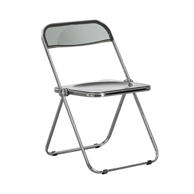 ORION91 Silla Plegable LYRAE Gris Ahumado 48x75x53cm Comedor Oficina Salón Teletrabajo Cocina - SpazioLuzio