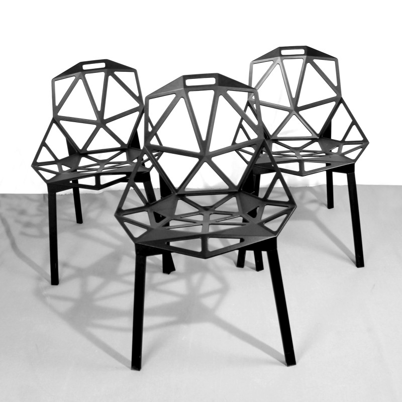 Silla MAGIS CHAIR Diseñada por Konstantin Grcic Aluminio Fundido 59x55x82cm Altura Asiento 45cm Interior y Exterior Comedor Ofic