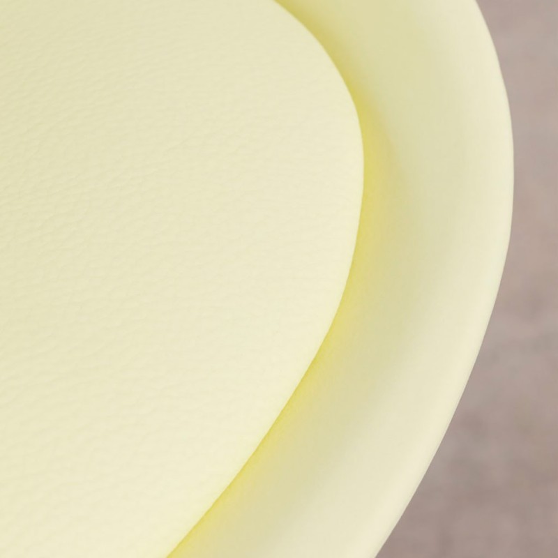 ORION91 Silla SIRIO Color (VARIOS COLORES) Limón Asiento Acolchado Piel Sintética y Patas Haya 54x81x48cm Comedor Oficina Salón 