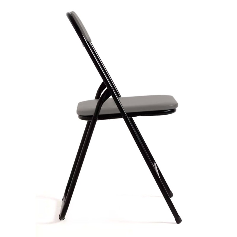 ORION91 Silla ALYA Plegable Asiento Acolchado Color Gris 45x45x80cm Estructura (VARIOS COLORES) Comedor Oficina Salón Teletrabaj