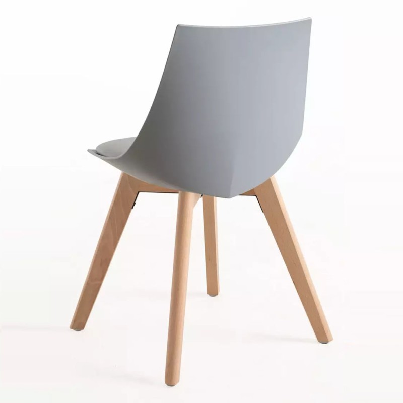 ORION91 Silla ALFA Acolchado Color (VARIOS COLORES) Madera de Haya 48x55x78cm Comedor Oficina Salón Teletrabajo Cocina - SpazioL