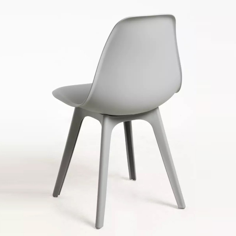 ORION91 Silla NORDIK Elegant Asiento y Patas Color Gris 46,5x82x39 cm Comedor Oficina Salón Teletrabajo Cocina - SpazioLuzio