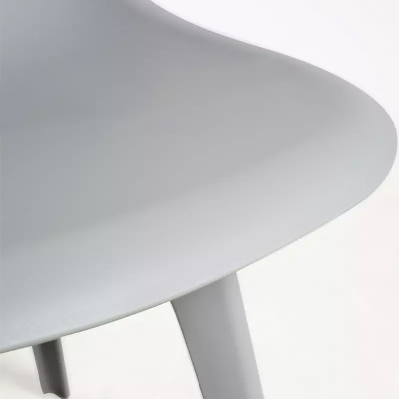 ORION91 Silla NORDIK Elegant Asiento y Patas Color Gris 46,5x82x39 cm Comedor Oficina Salón Teletrabajo Cocina - SpazioLuzio