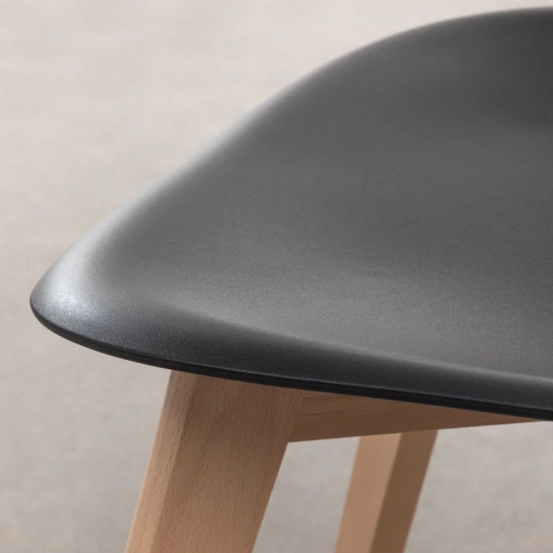 ORION91 Silla ARA Color (VARIOS COLORES) y Patas Haya 46x55x83 cm Comedor Oficina Salón Teletrabajo Cocina - SpazioLuzio