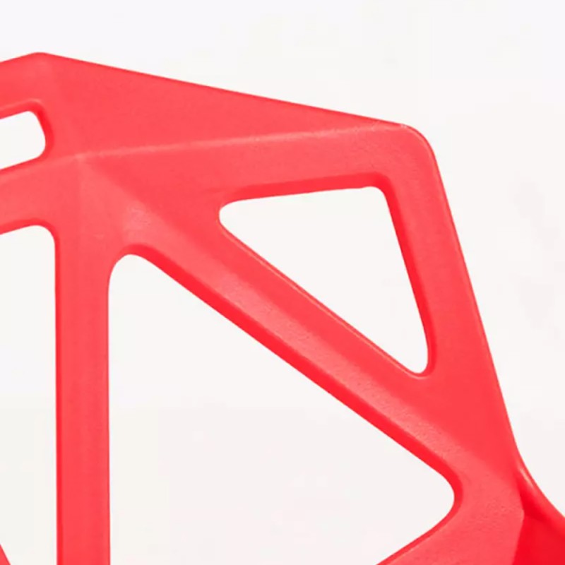 ORION91 Silla ELECTRA Color Rojo Acero y Polipropileno 54x59x80cm Comedor Oficina Salón Teletrabajo Cocina - SpazioLuzio