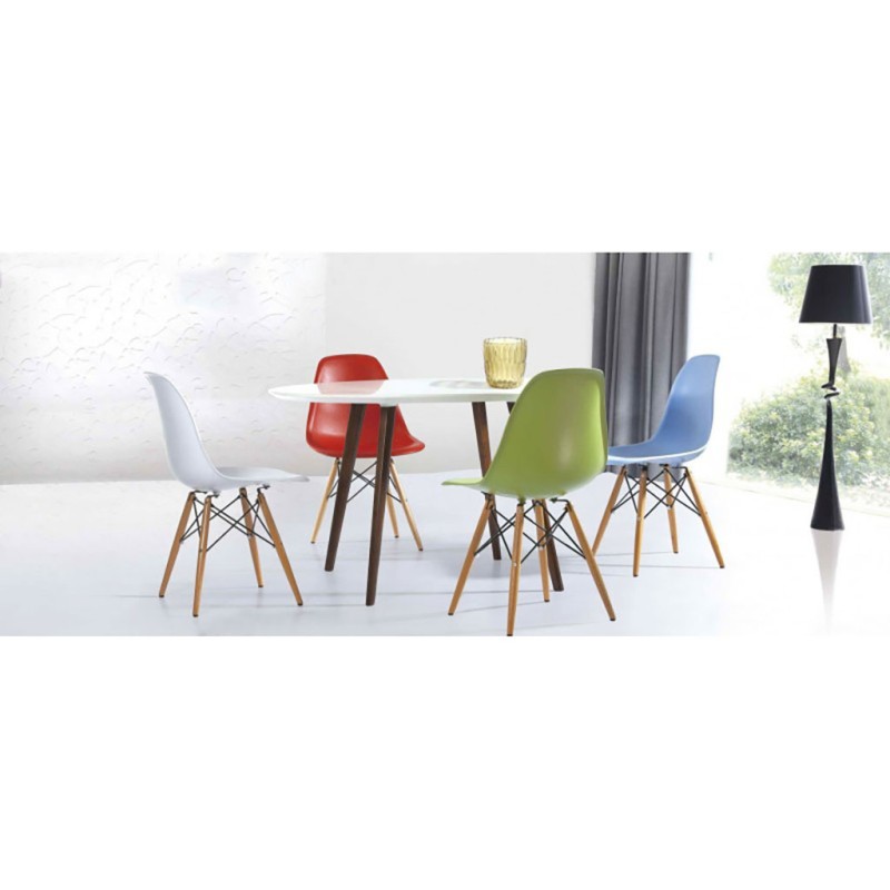 ORION91oficial® - Silla de Comedor, O91, Polipropileno Color Azul y Patas en (VARIOS COLORES) 46,5 x 48 x 82 cm, Hostelería-Bar-