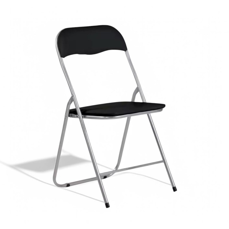 ORION91 Silla Plegable AQUILA Acolchada Piel Sintética y Estructura Metálica - Color (VARIOS COLORES) 39 x 44 x 78 cm - SpazioLu