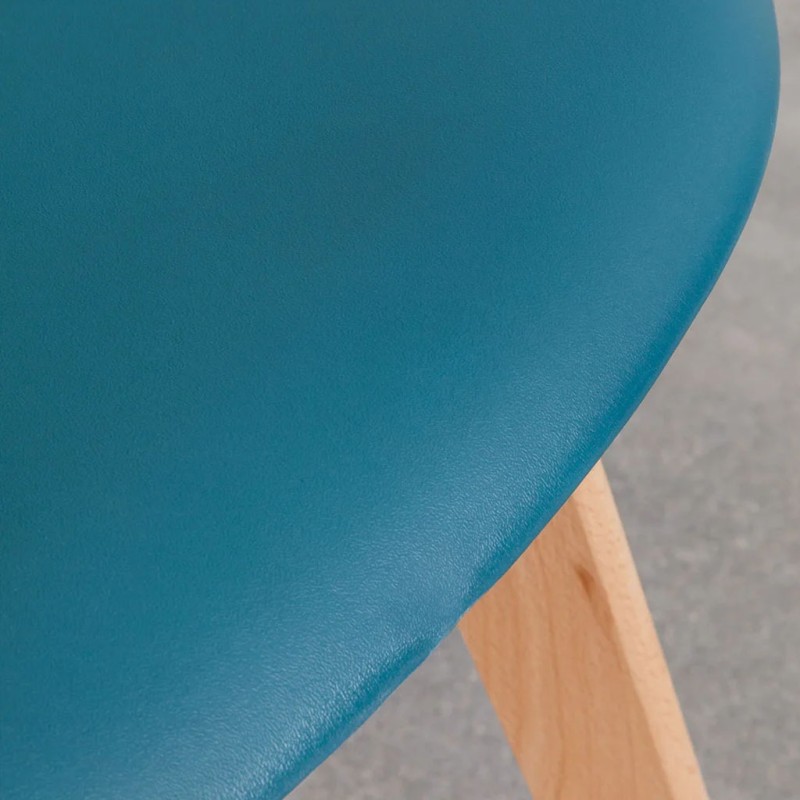 ORION91 Silla ARA Color (VARIOS COLORES) Intenso y Patas Haya 46x55x83 cm Comedor Oficina Salón Teletrabajo Cocina – SpazioLuzio