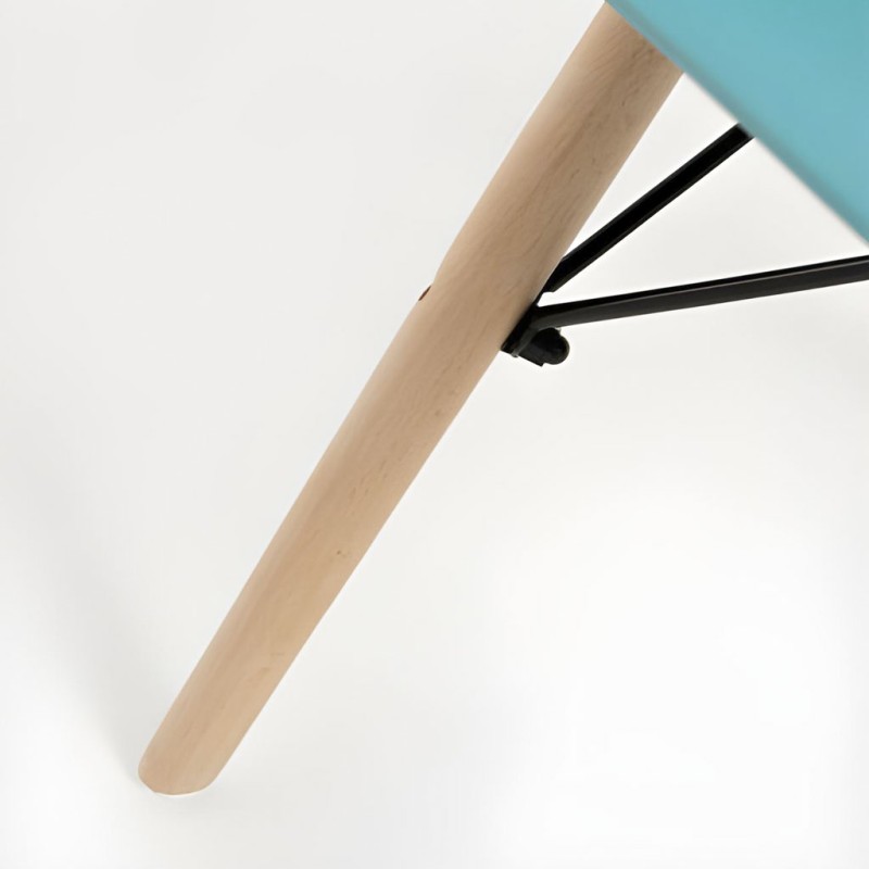 ORION91oficial® - Silla de Comedor, O91, Polipropileno Color Verde Jade y Patas en (VARIOS COLORES) 46,5 x 48 x 82 cm, Hostelerí