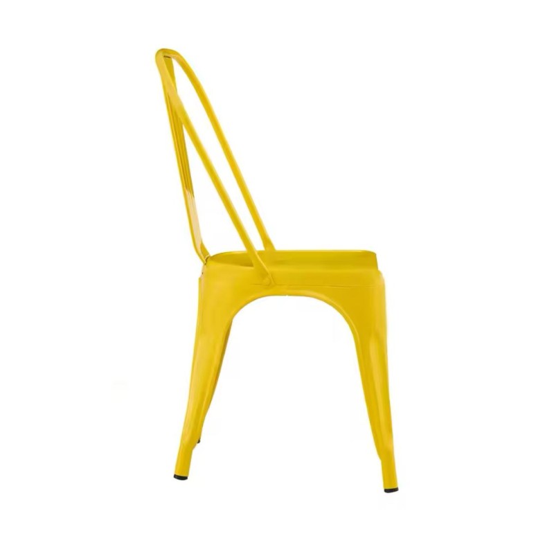 ORION91 Silla Acero BETA (VARIOS COLORES) Fresia Apilable (84x45,5x52 cm) Estilo Industrial Convertible a Taburete Antideslizant