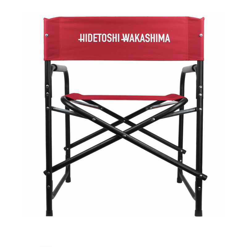 ORION91 Silla Director Plegable Aluminio (VARIOS COLORES) Tela Rojo HIDETOSHI WAKASHIMA 56 x 77 x 46 - SpazioLuzio