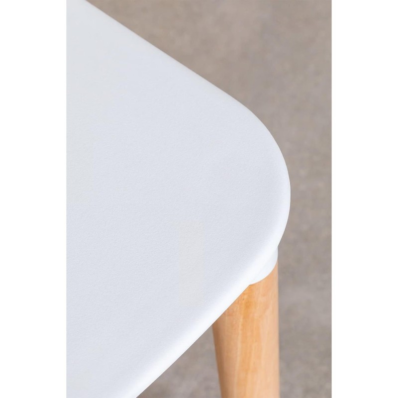 ORION91 Silla ALCIONE Color Blanco Patas Haya 83x48x52,5cm Comedor Oficina Salón Teletrabajo Cocina - SpazioLuzio
