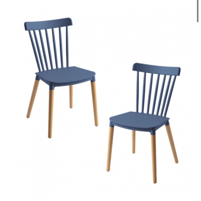 ORION91 Silla ALCIONE Color (VARIOS COLORES) Patas Haya 83x48x52,5cm Comedor Oficina Salón Teletrabajo Cocina - SpazioLuzio