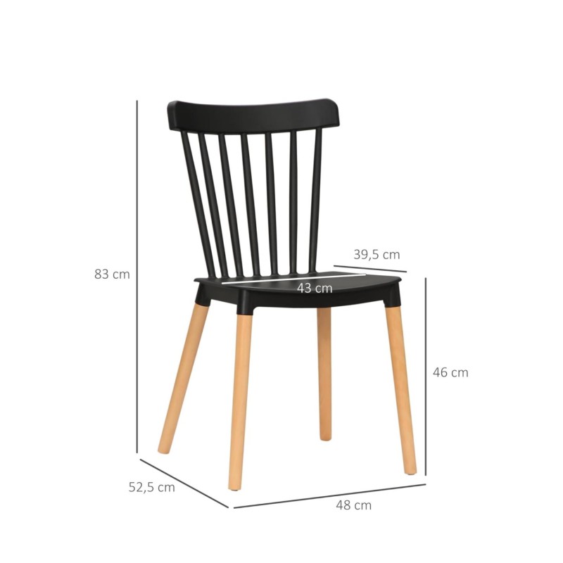 ORION91 Silla ALCIONE Color Gris Claro Patas Haya 83x48x52,5cm Comedor Oficina Salón Teletrabajo Cocina - SpazioLuzio