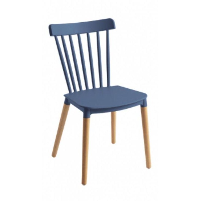 ORION91 Silla ALCIONE Color (VARIOS COLORES) Patas Haya 83x48x52,5cm Comedor Oficina Salón Teletrabajo Cocina - SpazioLuzio