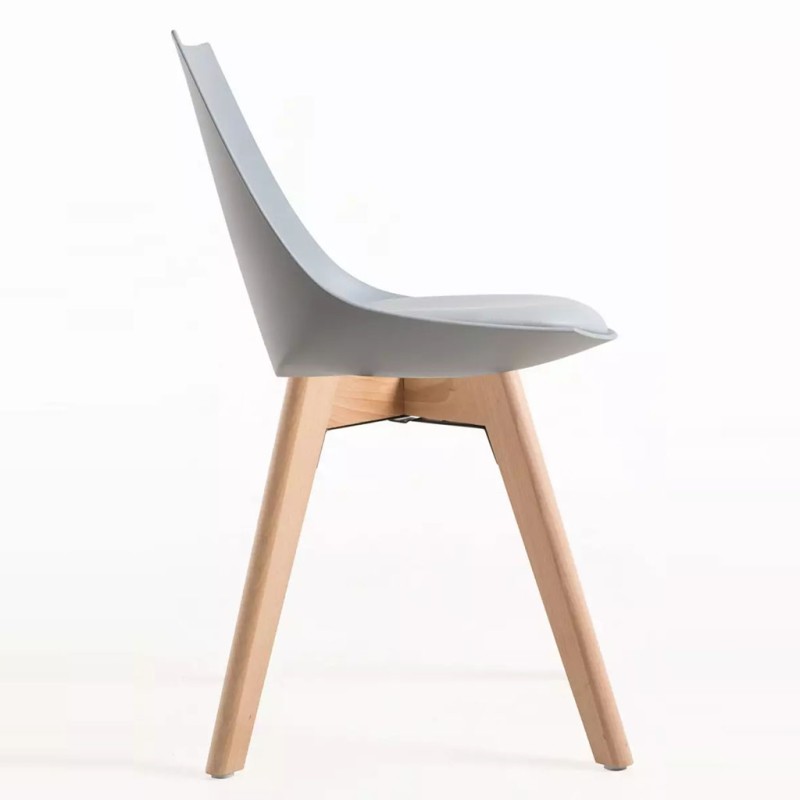 ORION91 Silla ALFA Acolchado Color (VARIOS COLORES) Madera de Haya 48x55x78cm Comedor Oficina Salón Teletrabajo Cocina - SpazioL