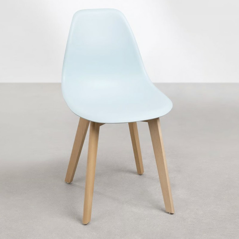 ORION91 Silla ARA Color (VARIOS COLORES) y Patas Haya 46x55x83 cm Comedor Oficina Salón Teletrabajo Cocina – SpazioLuzio