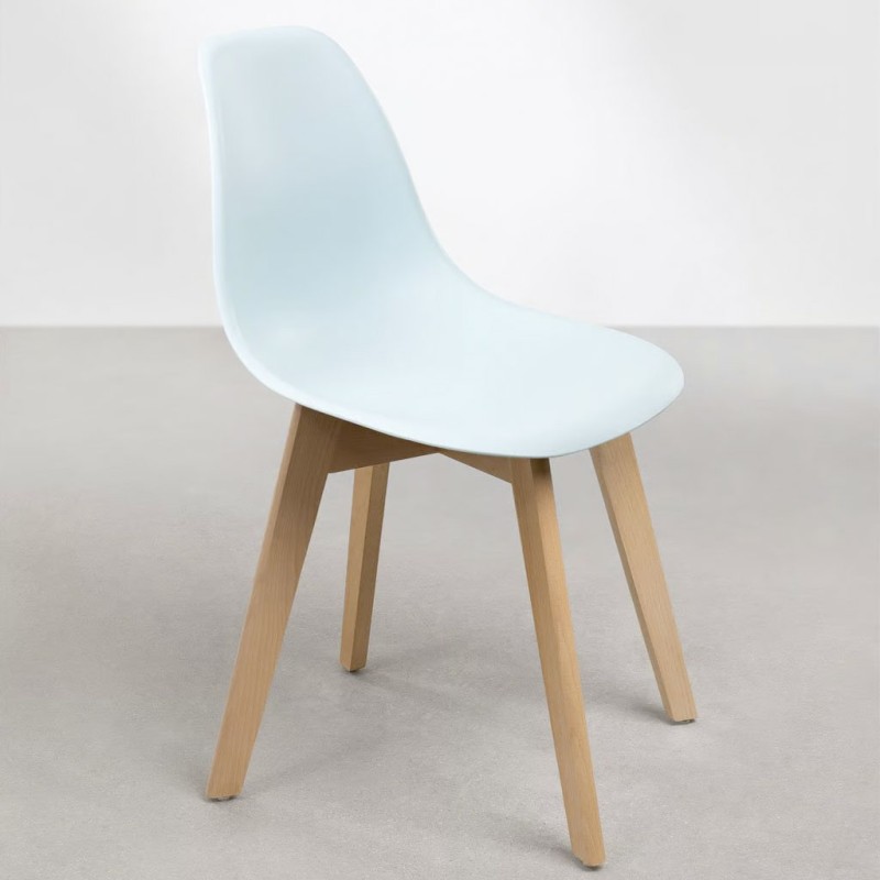 ORION91 Silla ARA Color (VARIOS COLORES) y Patas Haya 46x55x83 cm Comedor Oficina Salón Teletrabajo Cocina – SpazioLuzio