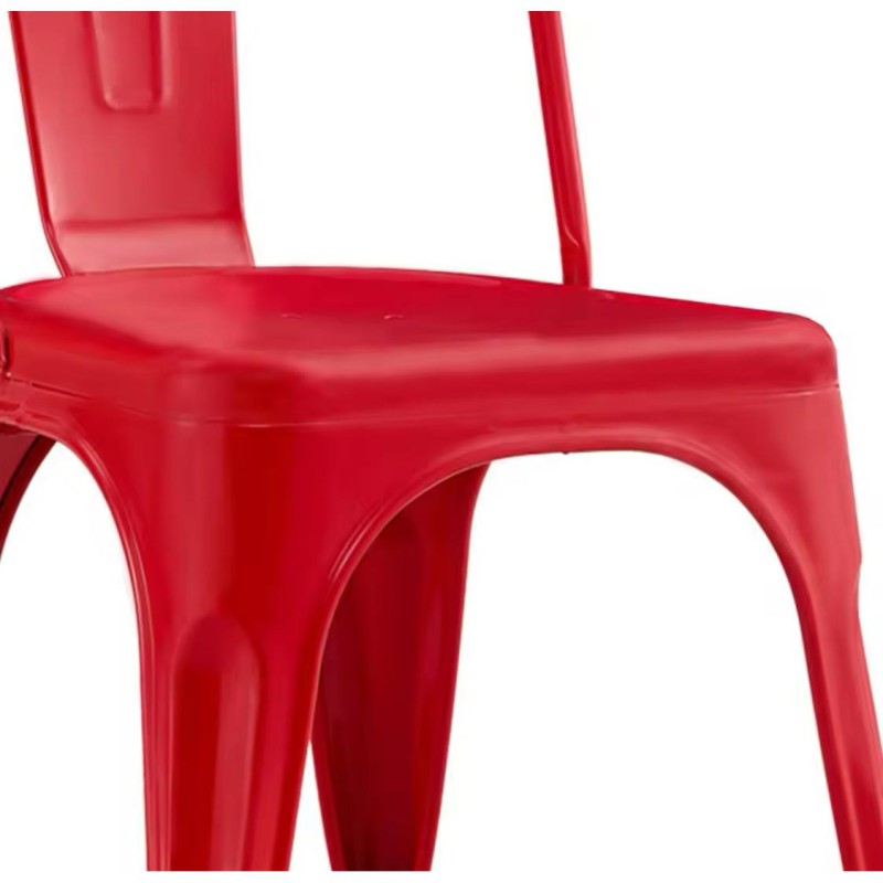 ORION91 Silla Acero BETA (VARIOS COLORES) Apilable (84x45,5x52 cm) Estilo Industrial Convertible a Taburete Antideslizante Comed