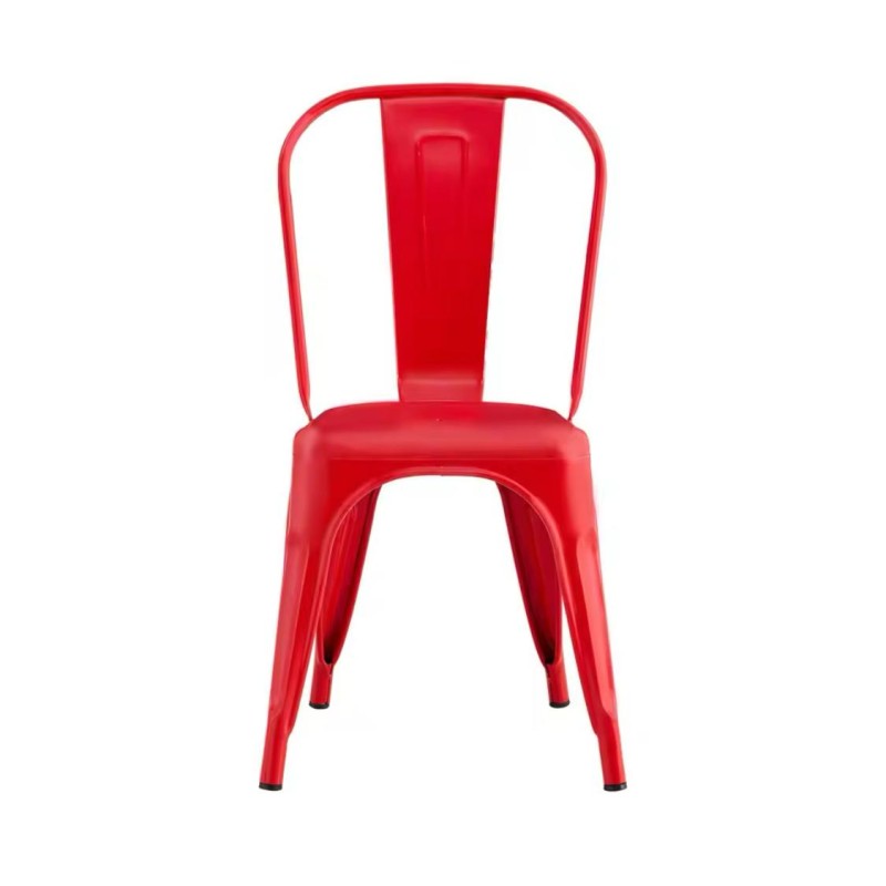 ORION91 Silla Acero BETA (VARIOS COLORES) Apilable (84x45,5x52 cm) Estilo Industrial Convertible a Taburete Antideslizante Comed