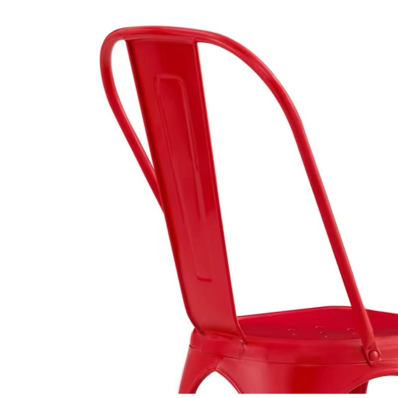 ORION91 Silla Acero BETA (VARIOS COLORES) Apilable (84x45,5x52 cm) Estilo Industrial Convertible a Taburete Antideslizante Comed