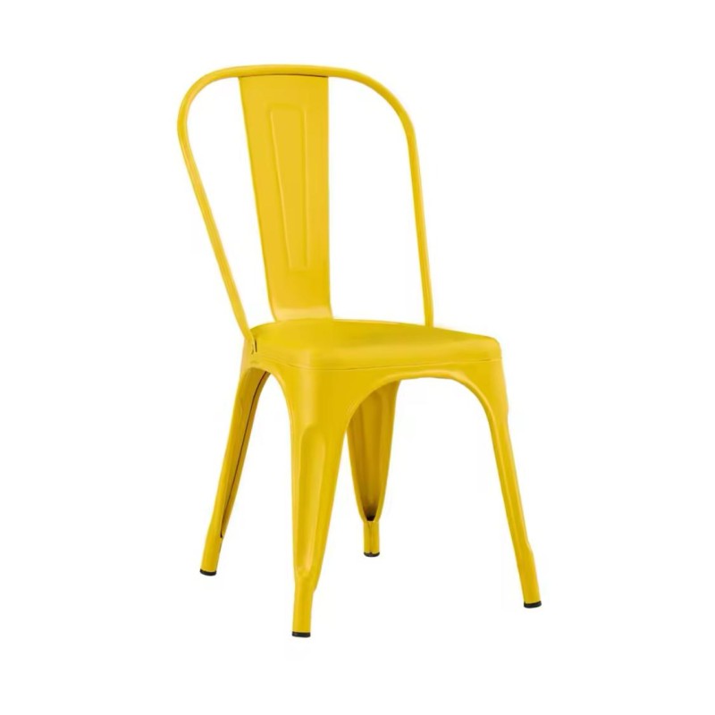 ORION91 Silla Acero BETA (VARIOS COLORES) Fresia Apilable (84x45,5x52 cm) Estilo Industrial Convertible a Taburete Antideslizant