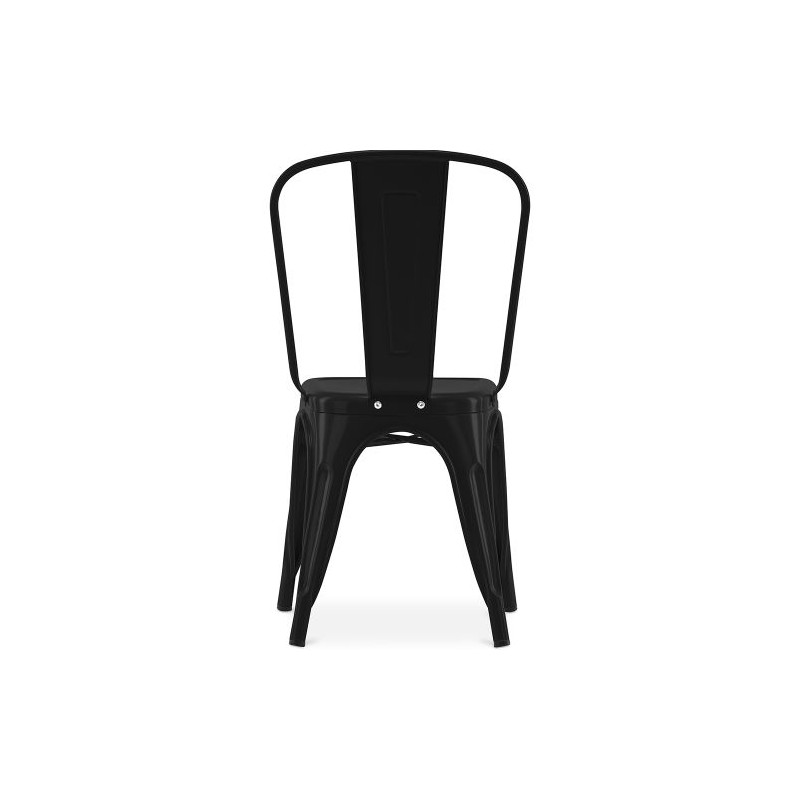 ORION91 Silla Acero BETA (VARIOS COLORES) Mate Apilable (84x45,5x52 cm) Estilo Industrial Convertible a Taburete Antideslizante 