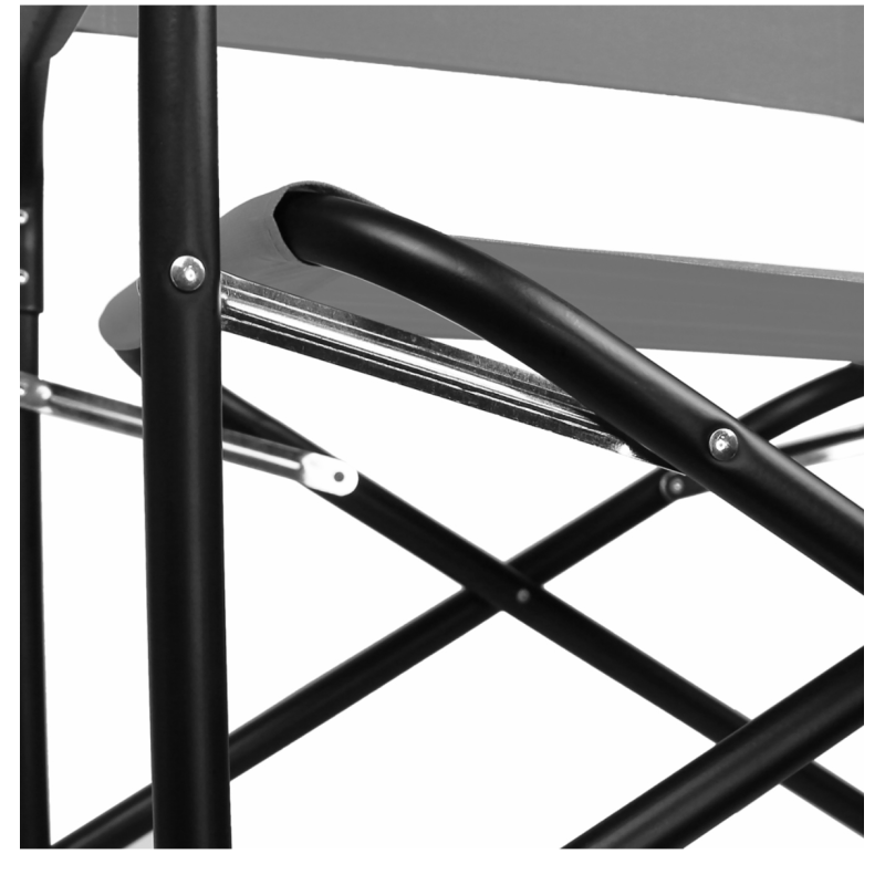 ORION91 Silla Director Plegable Aluminio (VARIOS COLORES) Tela Gris HIDETOSHI WAKASHIMA 56 X 77 X 46 - Spazioluzio