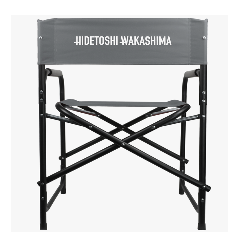 ORION91 Silla Director Plegable Aluminio (VARIOS COLORES) Tela Gris HIDETOSHI WAKASHIMA 56 X 77 X 46 - Spazioluzio