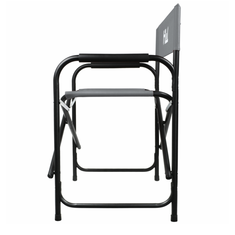 ORION91 Silla Director Plegable Aluminio (VARIOS COLORES) Tela Gris HIDETOSHI WAKASHIMA 56 X 77 X 46 - Spazioluzio