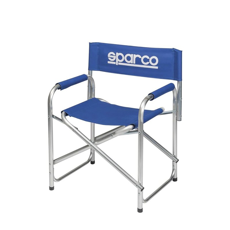 ORION91 Silla Director Plegable SPARCO en Aluminio con Lona (VARIOS COLORES) 59x78x42cm - SpazioLuzio