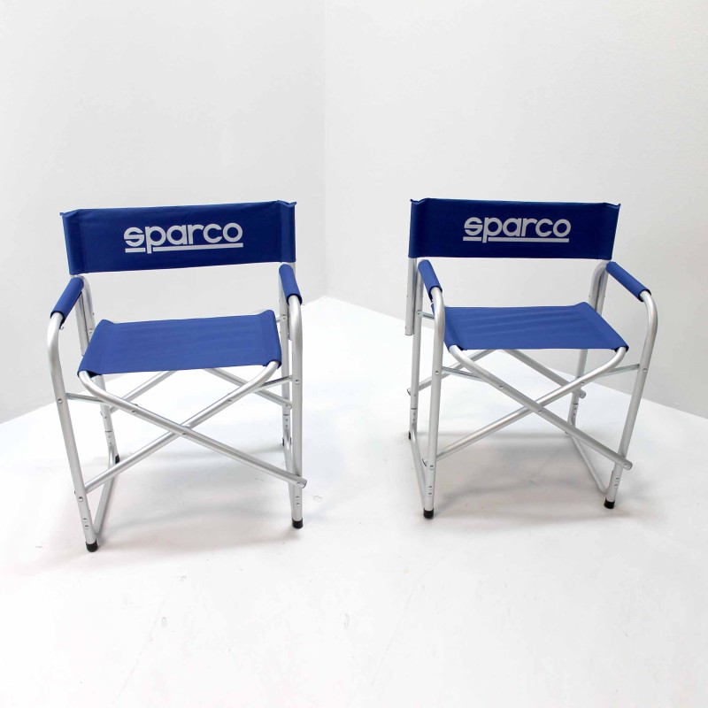 ORION91 Silla Director Plegable SPARCO en Aluminio con Lona (VARIOS COLORES) 59x78x42cm - SpazioLuzio