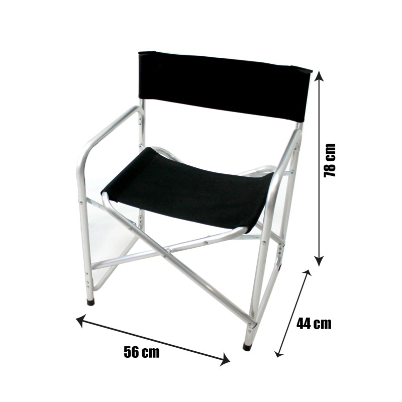 ORION91 Silla Director Plegable en Aluminio con Lona (VARIOS COLORES) 56X78X44cm - SpazioLuzio