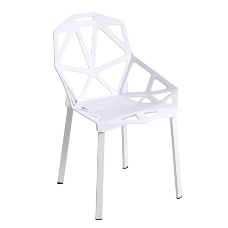 ORION91 Silla ELECTRA Color (VARIOS COLORES) Estructura Negra 54x59x80cm Comedor Oficina Salón Teletrabajo Cocina - SpazioLuzio