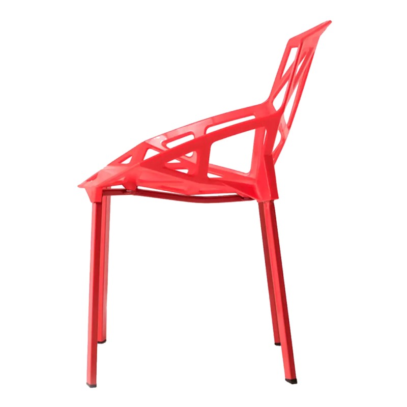 ORION91 Silla ELECTRA Color (VARIOS COLORES) estructura negra y Polipropileno 54x59x80cm Comedor Oficina Salón Teletrabajo Cocin