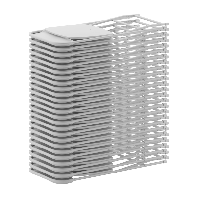 ORION91 Silla Plegable ANDROMEDA Polietileno y Estructura Metálica Color (VARIOS COLORES) (44x44x80 cm) Camping Comedor Oficina 