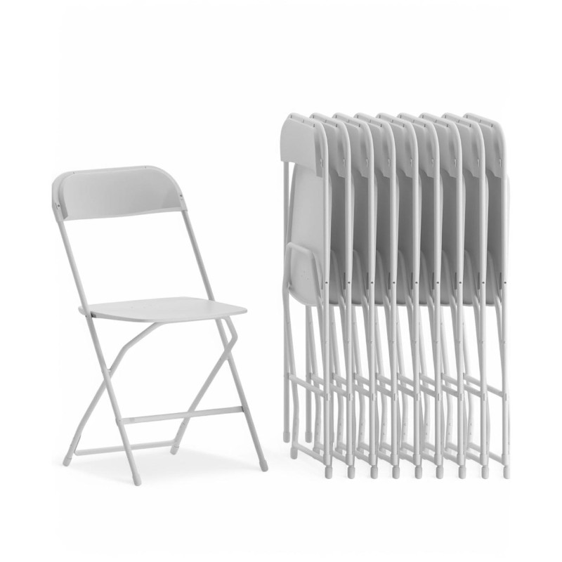 ORION91 Silla Plegable ANDROMEDA Polietileno y Estructura Metálica Color (VARIOS COLORES) (44x44x80 cm) Camping Comedor Oficina 