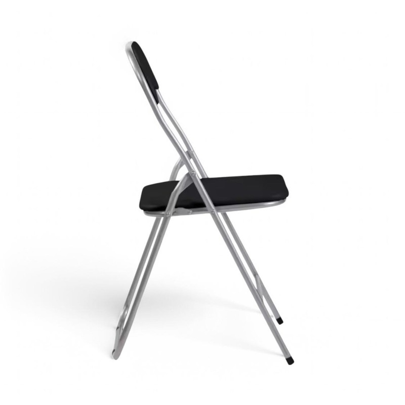 ORION91 Silla Plegable AQUILA Acolchada Piel Sintética y Estructura Metálica - Color (VARIOS COLORES) 39 x 44 x 78 cm - SpazioLu