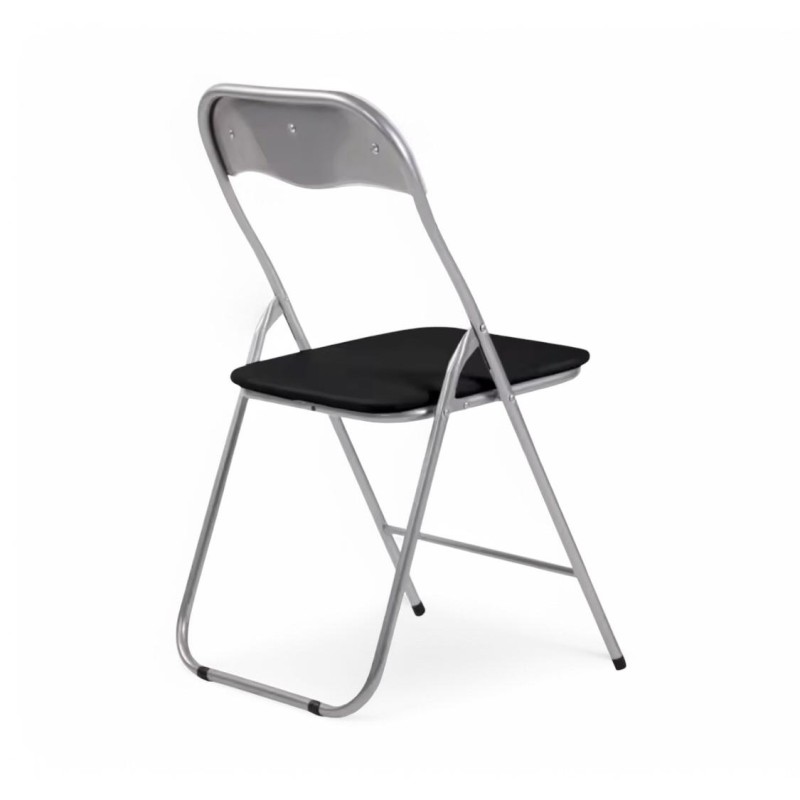 ORION91 Silla Plegable AQUILA Acolchada Piel Sintética y Estructura Metálica - Color (VARIOS COLORES) 39 x 44 x 78 cm - SpazioLu