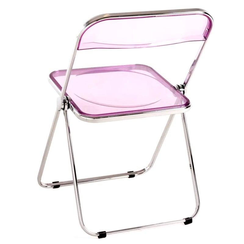 ORION91 Silla Plegable LYRAE (VARIOS COLORES) Color Violeta 41x48x75cm Comedor Oficina Salón Teletrabajo Cocina - SpazioLuzio