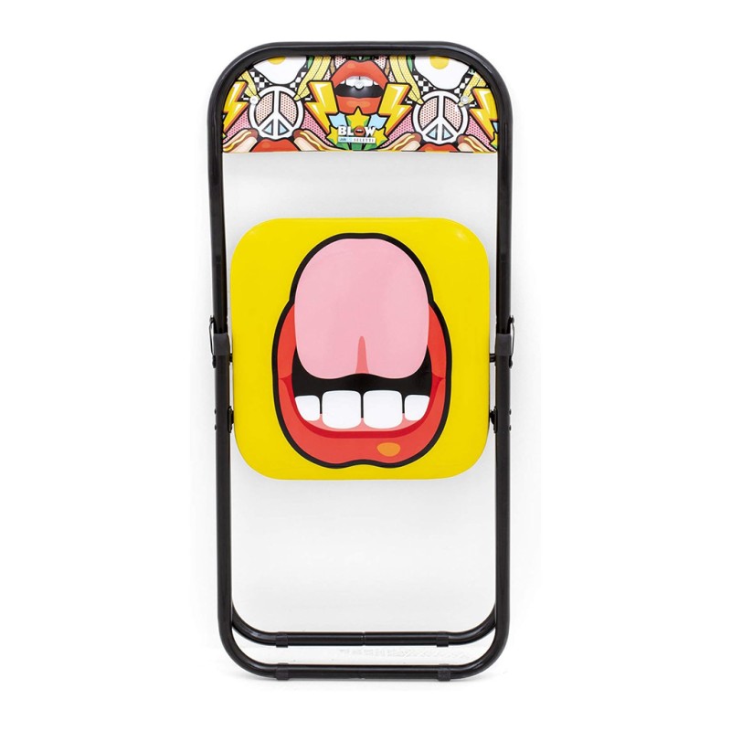 ORION91 Silla Plegable POP ART - Color (VARIOS COLORES) Negro 43x 43x 78,74 cm - SpazioLuzio