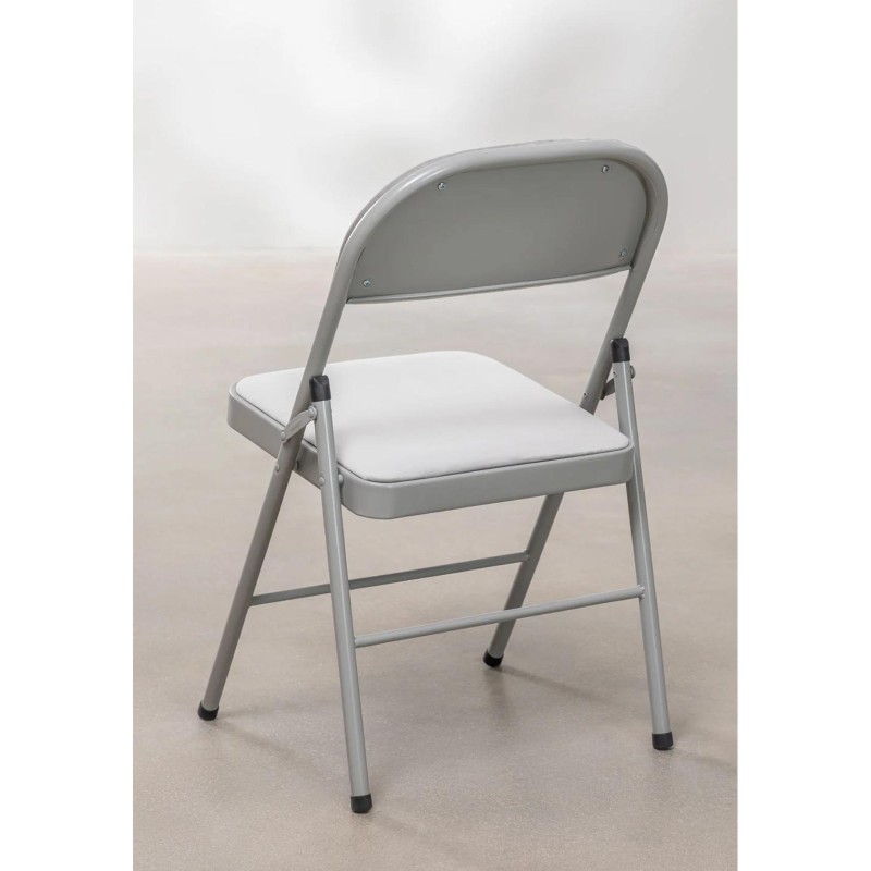 ORION91oficial® - Silla Plegable ARIES Terciopelo (VARIOS COLORES) Perla, Comedor Oficina Salón Teletrabajo Cocina - spaziOrion9