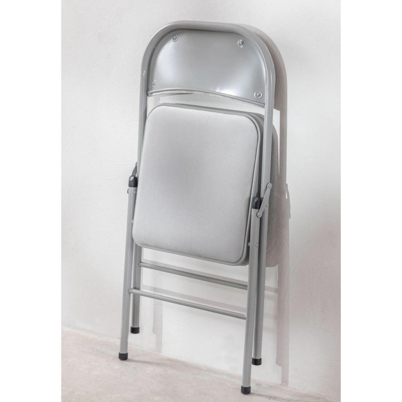 ORION91oficial® - Silla Plegable ARIES Terciopelo (VARIOS COLORES) Perla, Comedor Oficina Salón Teletrabajo Cocina - spaziOrion9